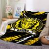 Fatal Tigers Print Flannel Blanket High Quality Warm Comfortable Cover for All Seasons Perfect for Gifts Home Decor