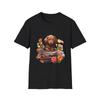 Adorable Dachshund T-Shirt, Dog Lover Gift, Cute Pet Tee, Floral Design Shirt,