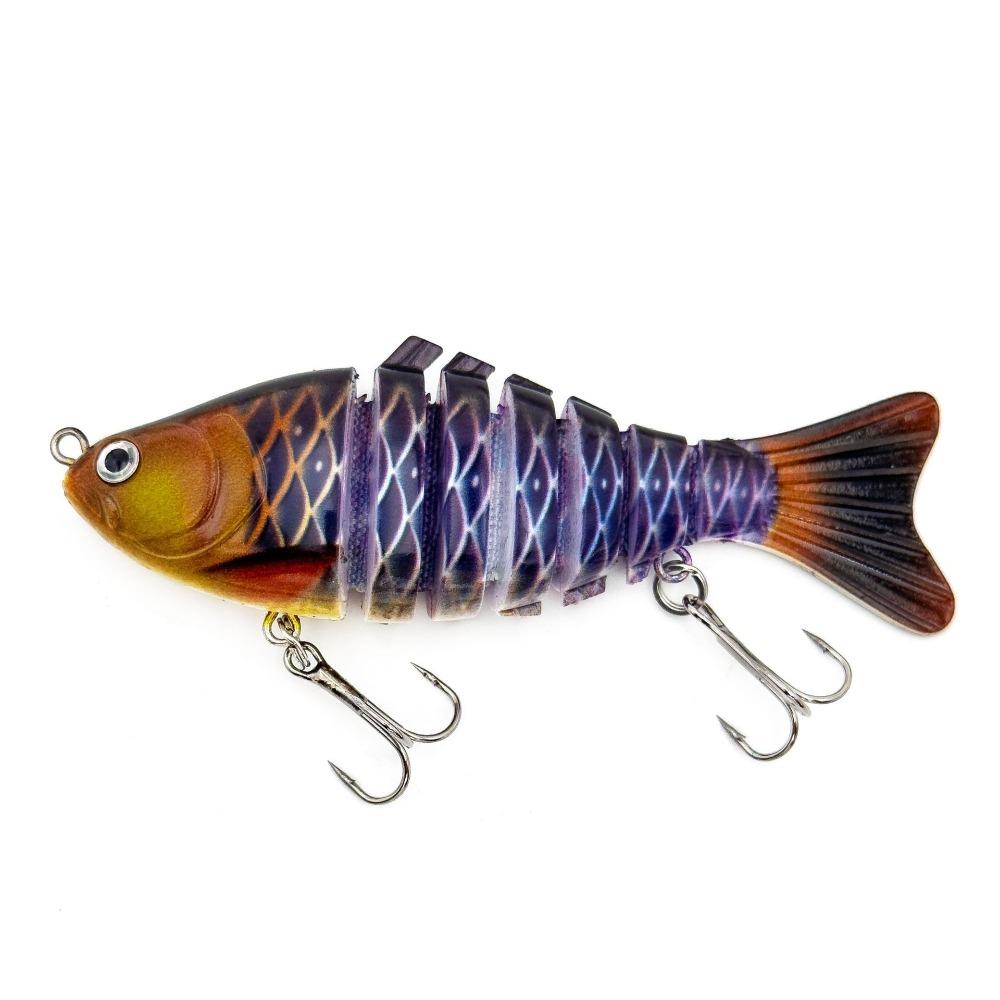 

Длина 10 см Искусственная приманка Луя 7 секций Многосоставные плавающие приманки Морская рыбалка SA01