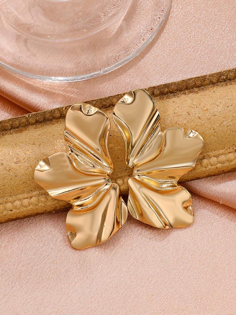 2PC Women's Fashion Trend Petals Earrings Outdoor Travel Carnival Banquet Party Festival Dressing Gifts