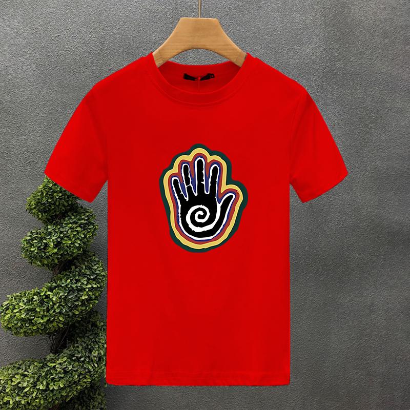 2025 Summer New For Women's/Men's Couples' Round Neck Sports Palm Printing Pattern T-shirt The Latest Hot Style High Quality