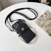 Metal Flower Crossbody Strap Phone Case With Card Slot For Iphone 15 16 17