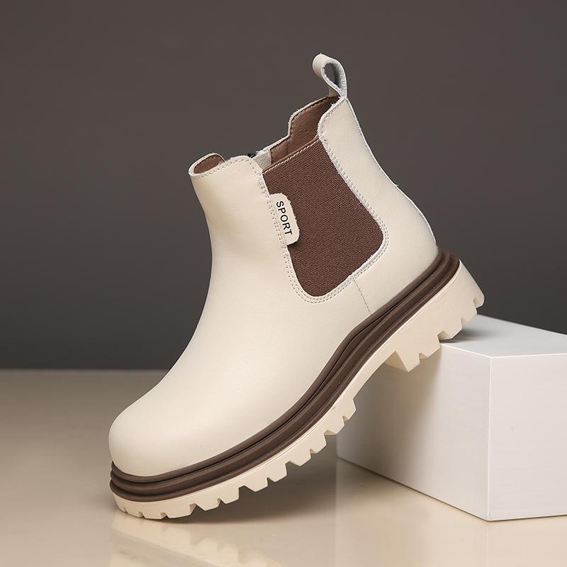 Children's Fashionable Outdoor Leisure High Top Martin Boots British Style Children's Boots Princess Shoes 26-37