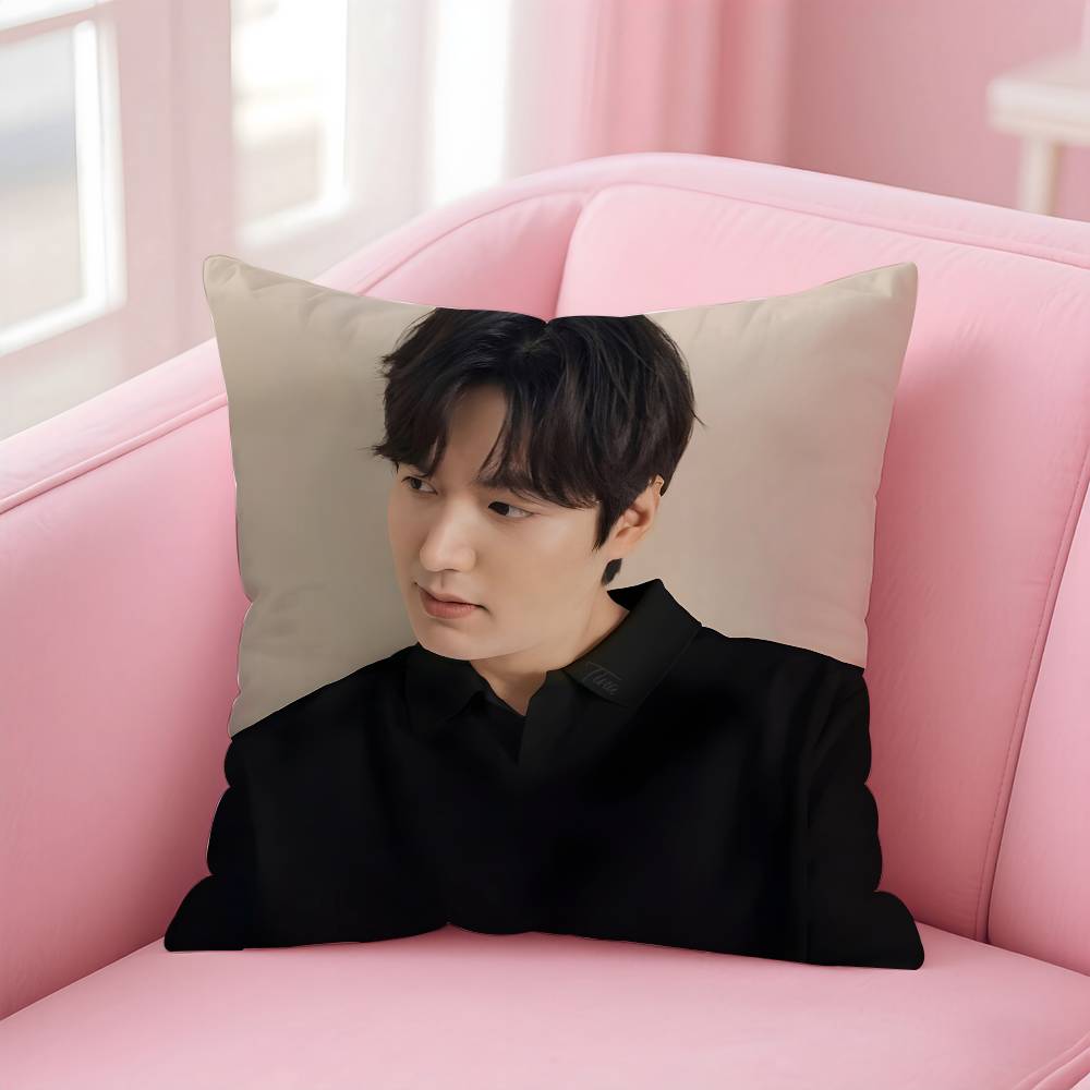 

korean L-Lee M-Min H-Ho Pillow Case pattern printing pillowcase living room sofa cushion cover bedroom room decor 16x16Inch