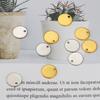20pcs 8-15mm Round Gold Stainless Steel Stamping Blank Dog Tags Pendants DIY Bracelet Charm Jewelry Finding Customize Wholesale
