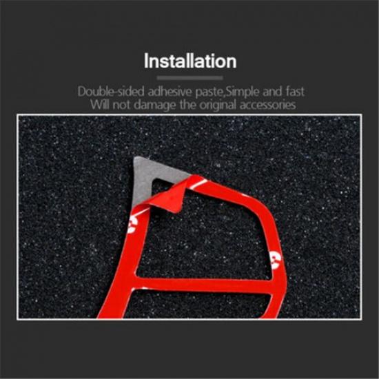 Car Interior Carbon Fiber Steering Wheel Buttons Sticker For BMW 1 2 3 4 3GT F30