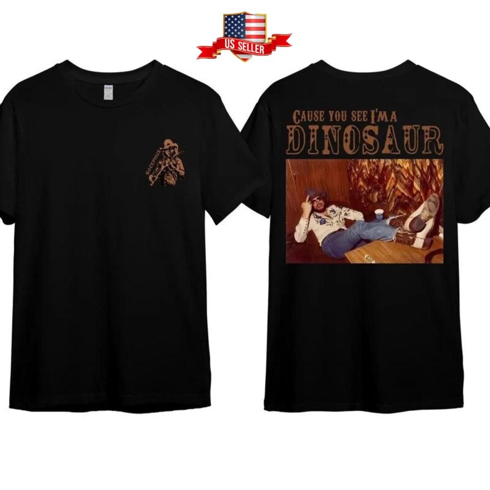 Hank Williams Jr Dinosaur Western Tee Vintage Country Music Cowboy Tshirt S