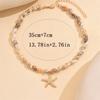Collier Naturel Perles Coquillages Style Plage avec Pendentif Étoile de Mer Tropicale Mode Bohème Bijoux Fête Océanique Choker Femme