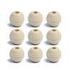 Natural Eco-Friendly Wooden Beads Round Heart Large Hole Loose Spacer Wood Beads For Jewelry Making DIY Charm Bracelets Necklace