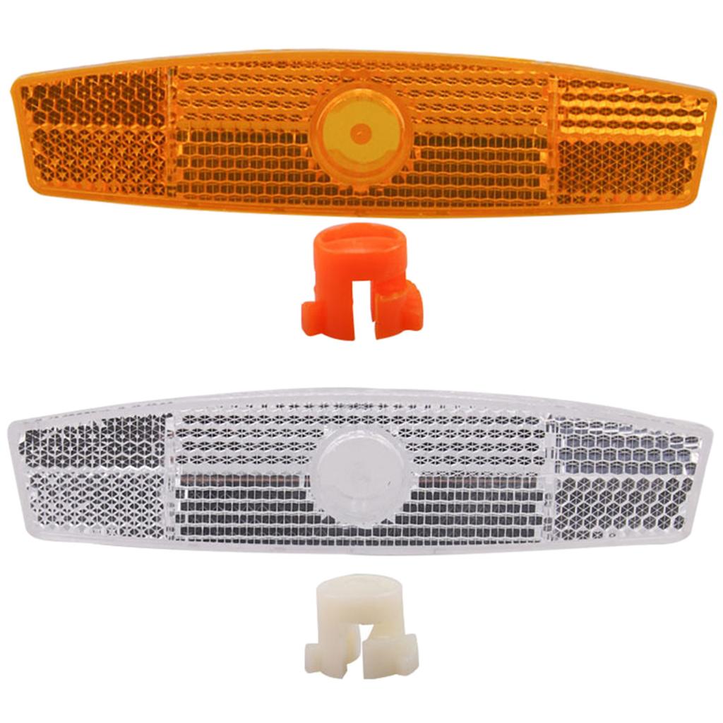 8Pcs Waterproof Bicycle Safety Warning Reflector Replacement Bike Wheel Spoke Reflectors for Mountain and Road Bikes