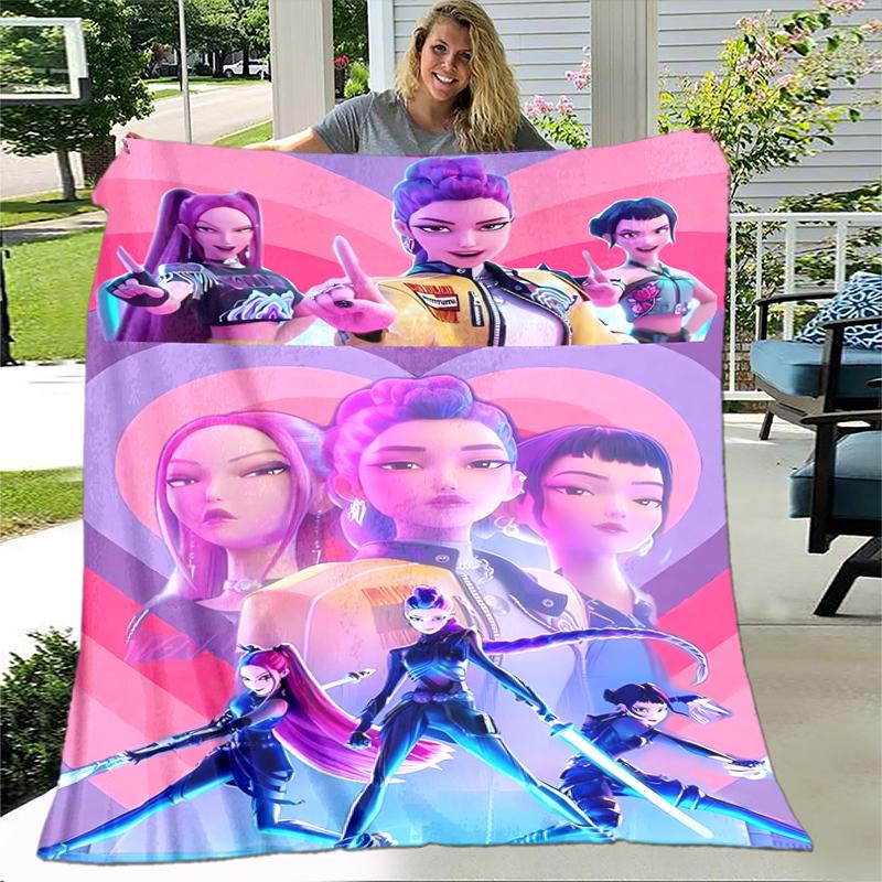 1pc K-Pop Concept Art Poster Blanket, Al Season Lightweigh Poster Blanket Home Office Outdoor Nap Multifunc Poster Blanketional Blanket