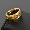 Rotera Roterande Ångest Fidget ringar Titan Rostfritt stål Kedja Spinner Finger Ring För män Blå Guld Färg Svart Punk Rock