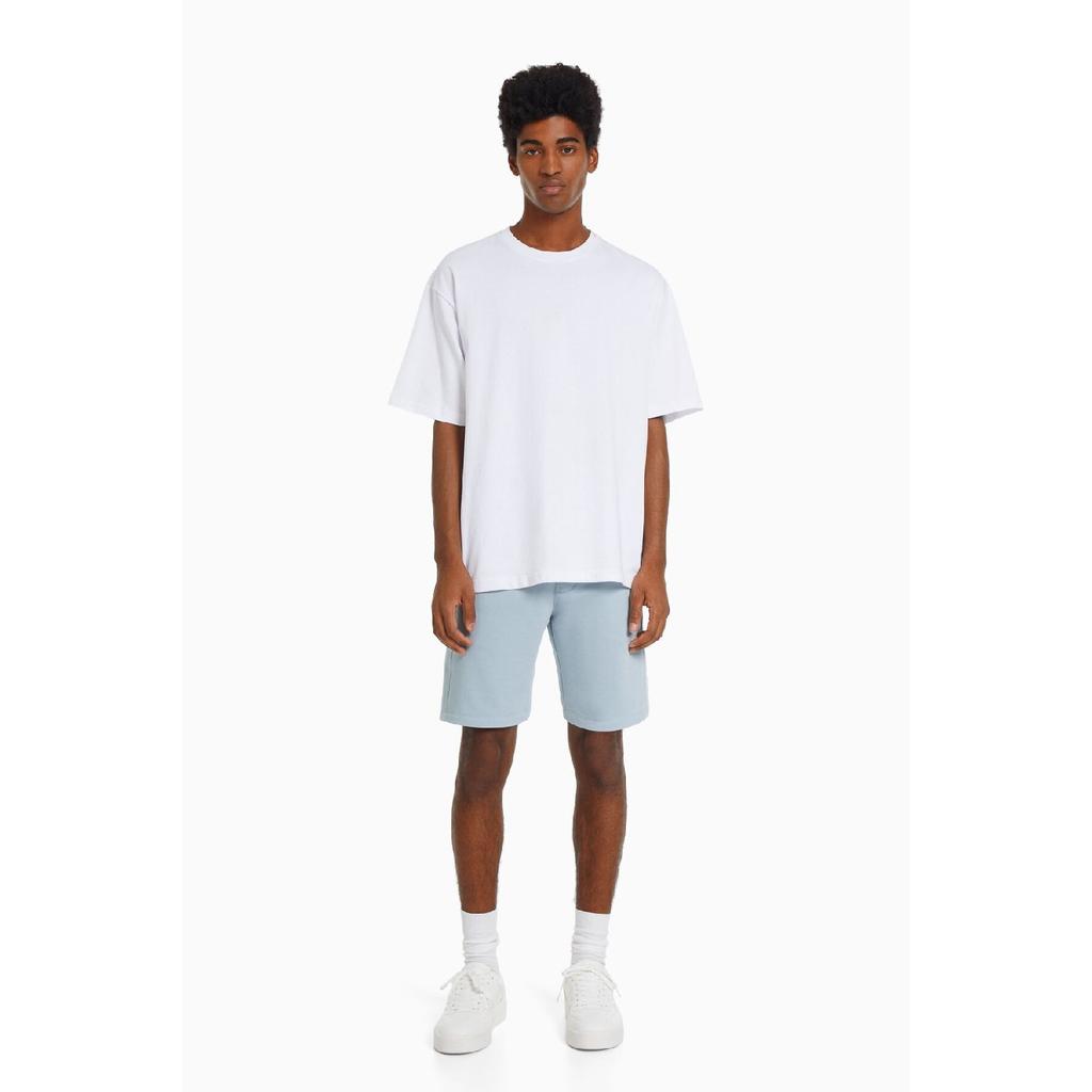 Basic Cotton Bermuda Shorts