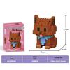 Lele Brothers Micro-Particle Building Blocks Orange Cat Model - Compatible with Lego Educational Toy for Kids