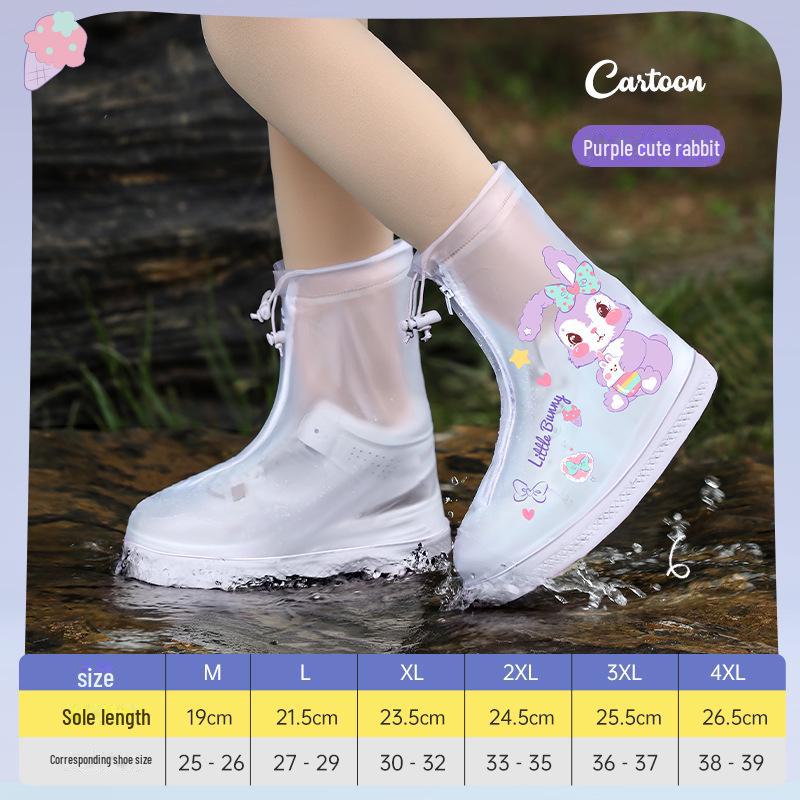 

Детские водонепроницаемые нескользящие чехлы на сапоги Beimei для мальчиков и девочек — прочные и плотные, идеально подходят для дождливых дней. XL (30-32)