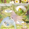 Creative Anti-bite Hamster Spacer Capsule Hide Out Playing Hanging Nest Small Animal Nest Hamster