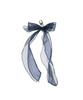 Safe Sunday Lovely Ribbon Keyring (Organza Navy)