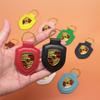 Car Leather Keychain Shield Type 3D Emblem Key Ring For Porsche Panamera Cayenne Taycan 911 718 Macan Carrera-GT 928 944 968 944