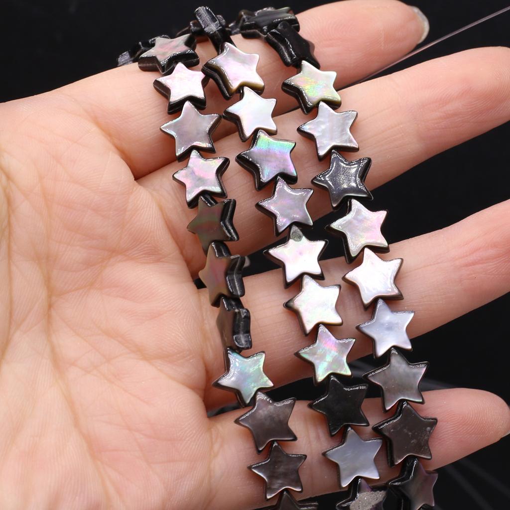 Bead Assortments Freshwater Shell Beads Irregular Black Isolation Beads 10mm For Jewelry Making DIY Pendants Necklace Earrings Bracelet Accessory