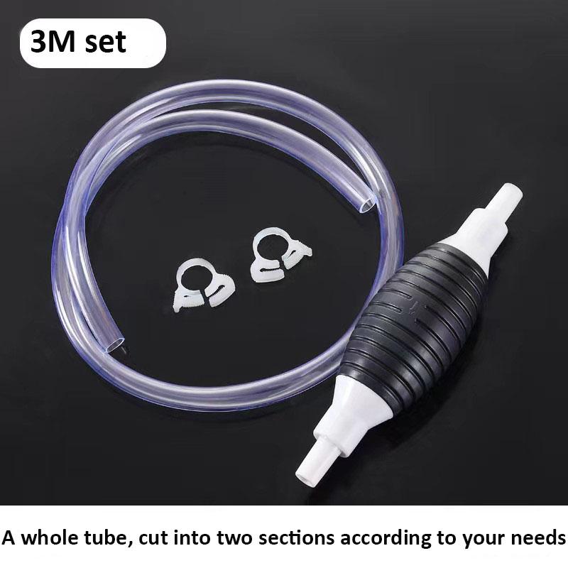 Car Emergency Fuel Extractor Universal Siphon Hose Pressurised Manual Self-priming Fuel Pump Car Engine Fuel Accessories