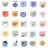 50PCS Cartoon Bear Stickers Colorful Emoticon Stickers Cute Bear Emoji Decals Waterproof Vinyl Aesthetic Sticker Water Bottles