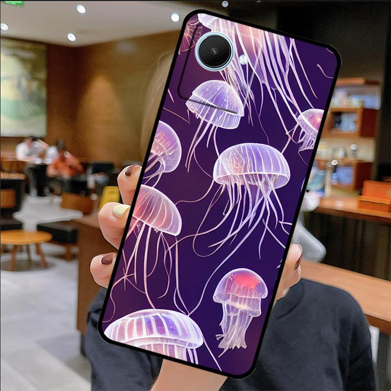 Magiczne etui meduza dla Realme C67 C61 C53 C55 C75 C51 C21Y C25S GT 6 6T 5 GT7 Pro 10 11 12 13 14 Pro Plus