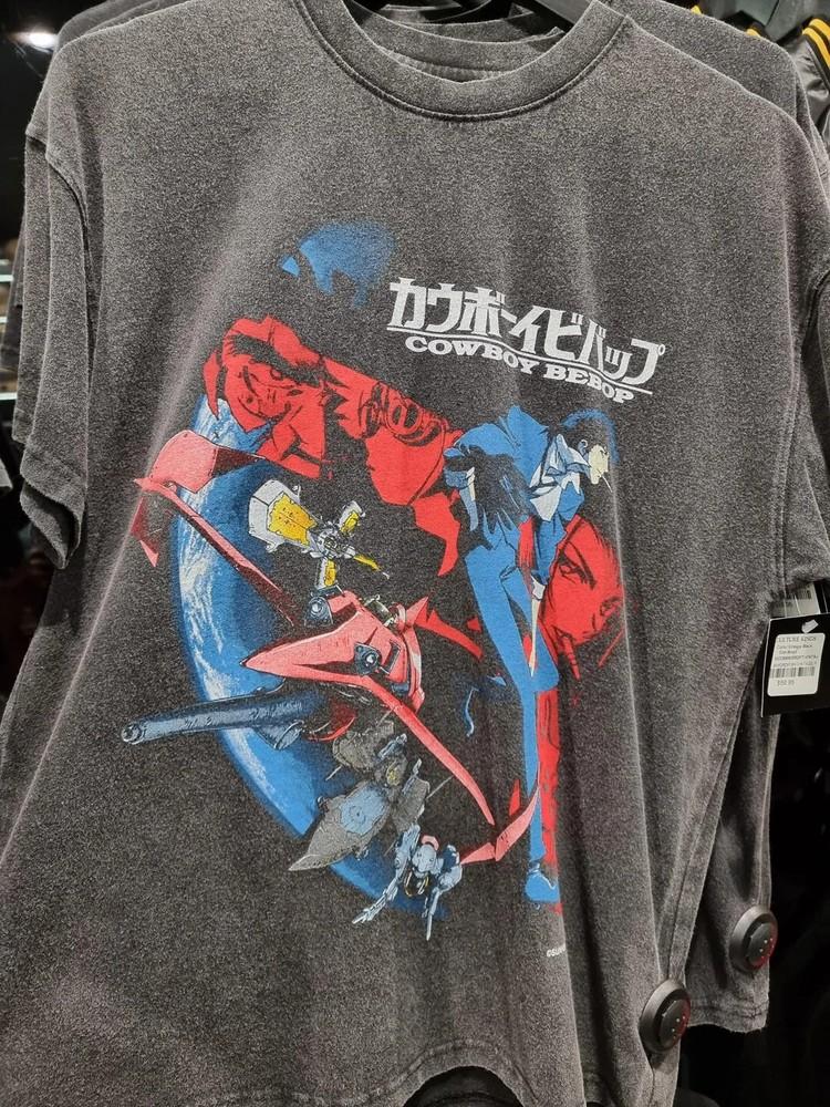 

Вінтажна темно-сіра футболка з коротким рукавом в стилі аніме Cowboy Bebop KV26975 Унісекс XXXL