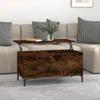 819593 vidaXL Table basse Chêne fumé 90x44,5x45 cm Bois d'ingénierie