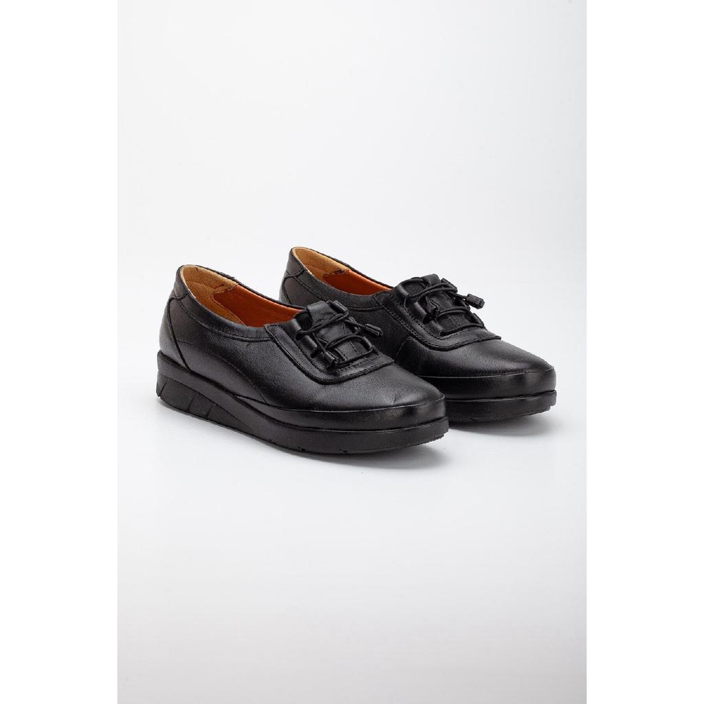 Genuine Leather Orthopedic Flexible Tire Lace Mother Shoes