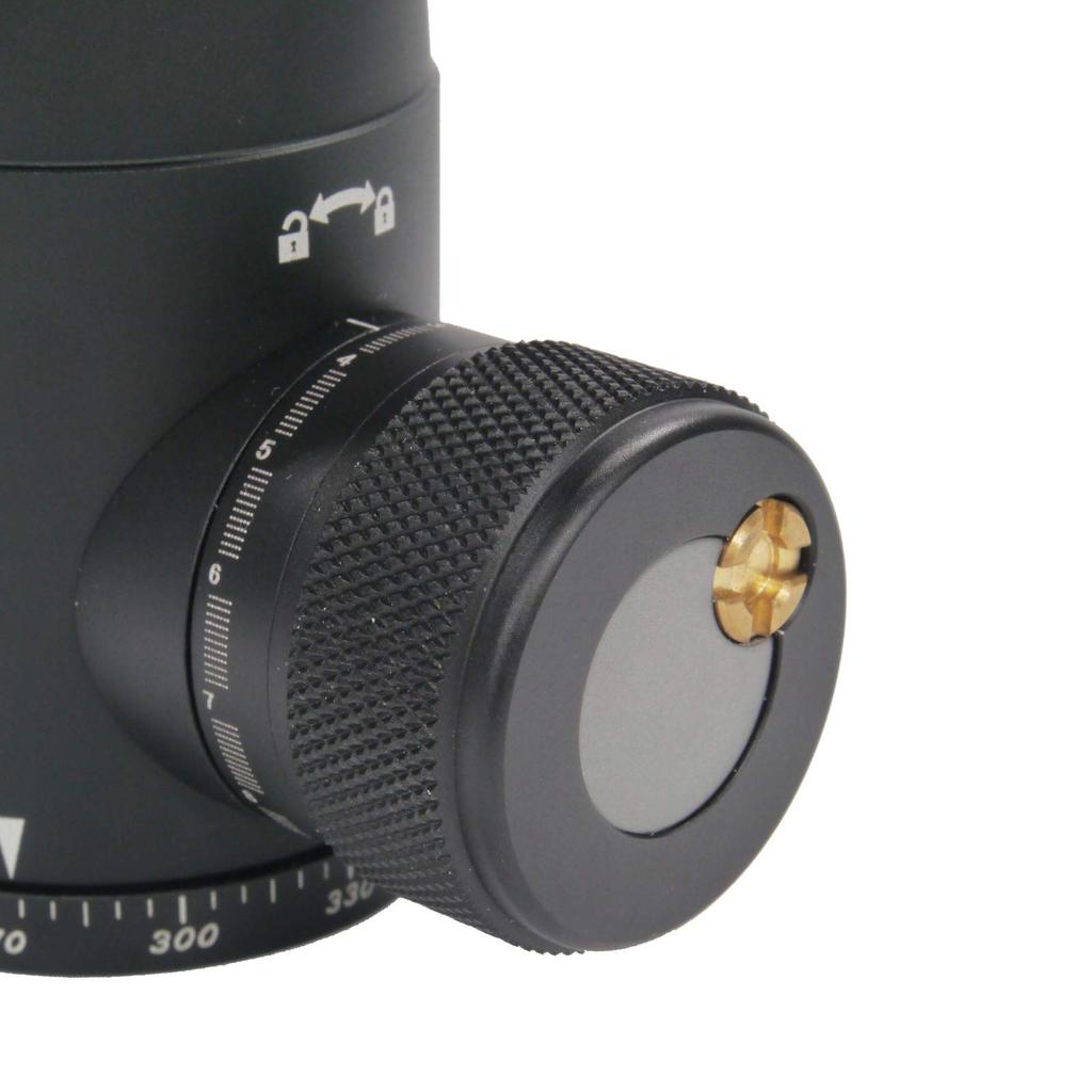 Velbon Base de Panorâmica 37mm Trava do Quadro Torque 471512 Cabeça de Tamanho Médio QHD-S5AS, Diâmetro, Sistema, Ajuste, Compatível com Arca-Swiss, Alumínio,