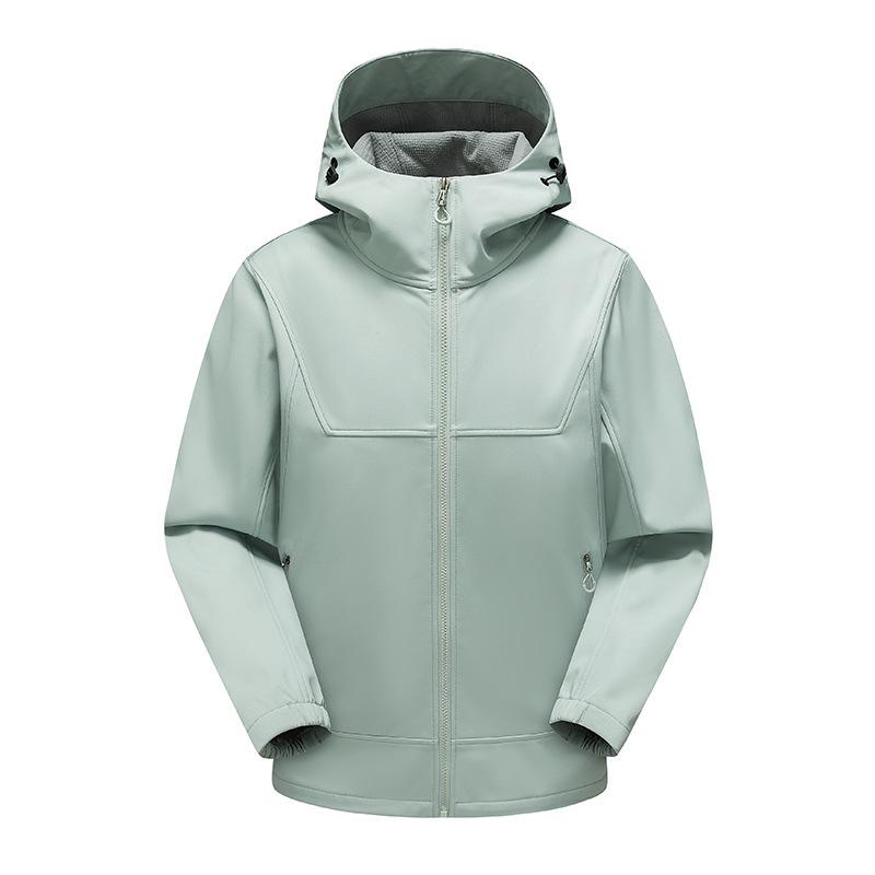 Couples' Hooded Windbreaker: Autumn/Winter Travel, Soft Shell, Windproof, Waterproof, Breathable, Warm, Mountaineering Single Layer.