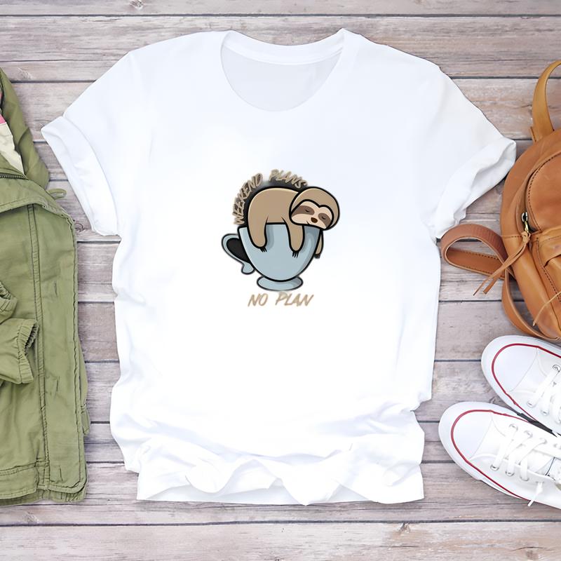 

Летняя футболка с коротким рукавом для женщин, стильная и модная, с милыми принтами. 5XL