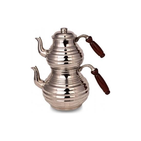 

Медный чайник № 2 из толстого никеля ручной ковки T1958-2