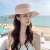 Straw Hat Women'S Summer Sun Protection Extra Large Brim Sun Hat Beach Seaside Vacation Sun Hat Foldable Hat Tide