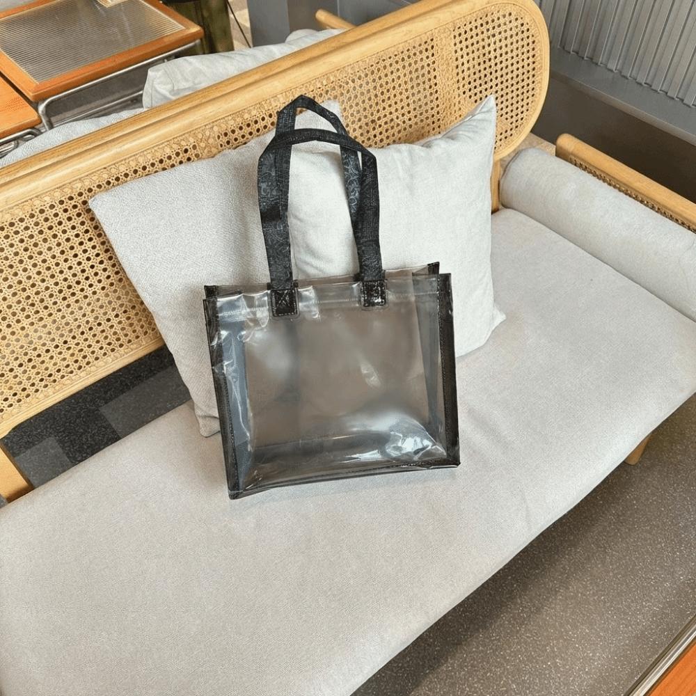 Waterproof Transparent Handbags Thick Reusable Bags Apparel Stores