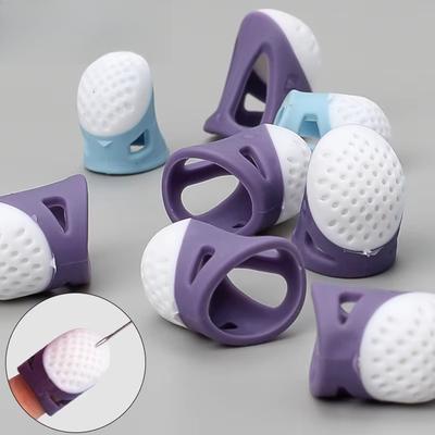 Silicone Thimbles Finger Tips Protector Anti-Slip Finger Covers Hand Cross-stitch Sewing Sewing Accessories Sewing Supplies