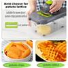 22-Piece Kitchen Vegetable Cutter, Slicer, Grater, and Dicer Set