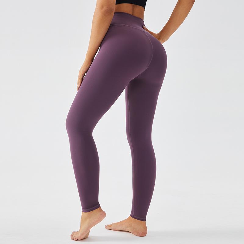 Meiyang Women's High Waist Peach Lift Yoga Pants - Tummy Control & Shark Skin Feel Fitness Leggings