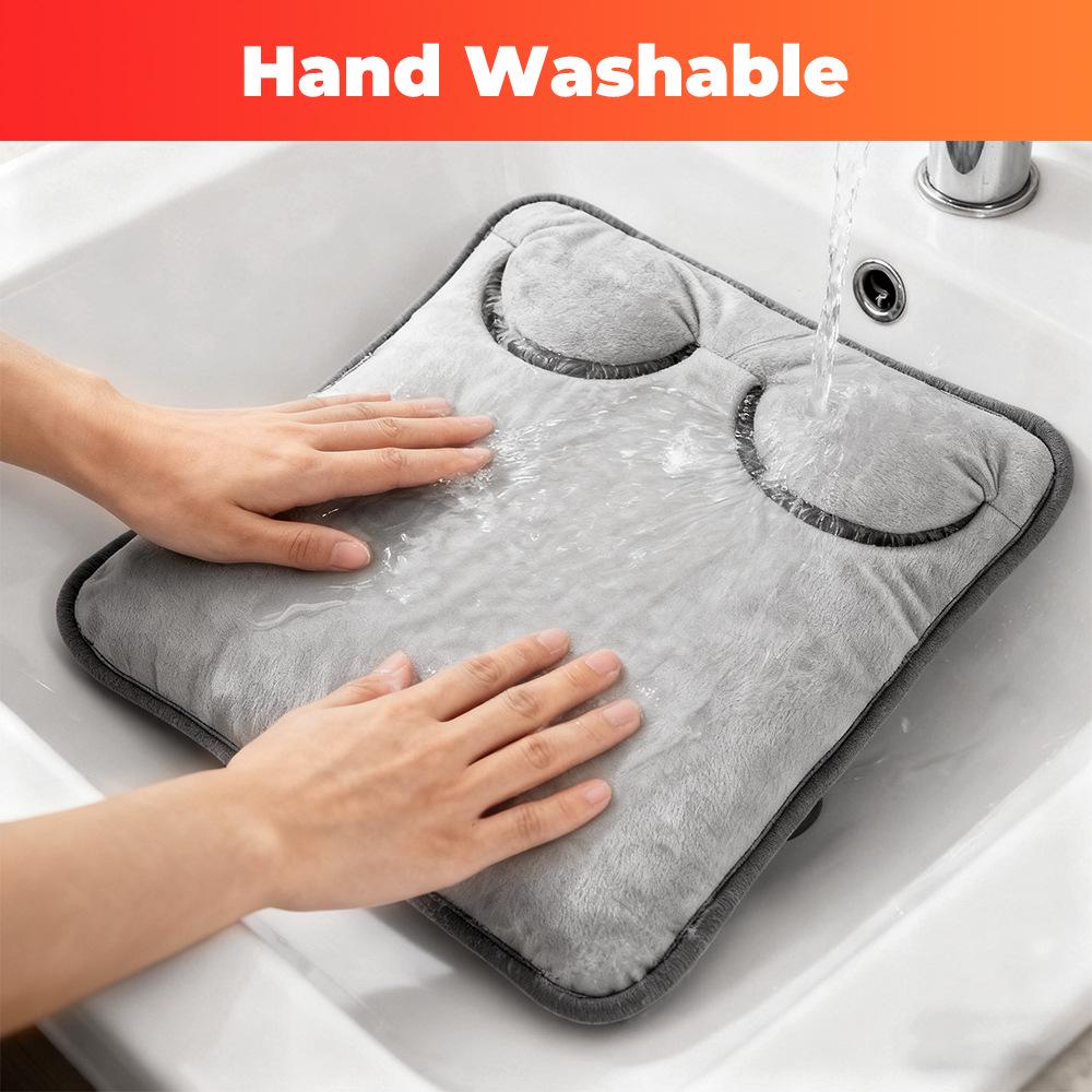 Multi-functional Electric Heating Pad: Foot, Hand, and Belly Warmer with 4-Level Temperature and Timing Control
