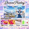 Personalized Gogeta Diamond Art Custom Name 5D Diamond Painting Full Drill DIY Craft