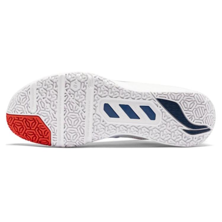 Li Ning Saga II SE Slip Resistant Abrasion Resistant Low Top Badminton Shoes Unisex White AYZU001-1