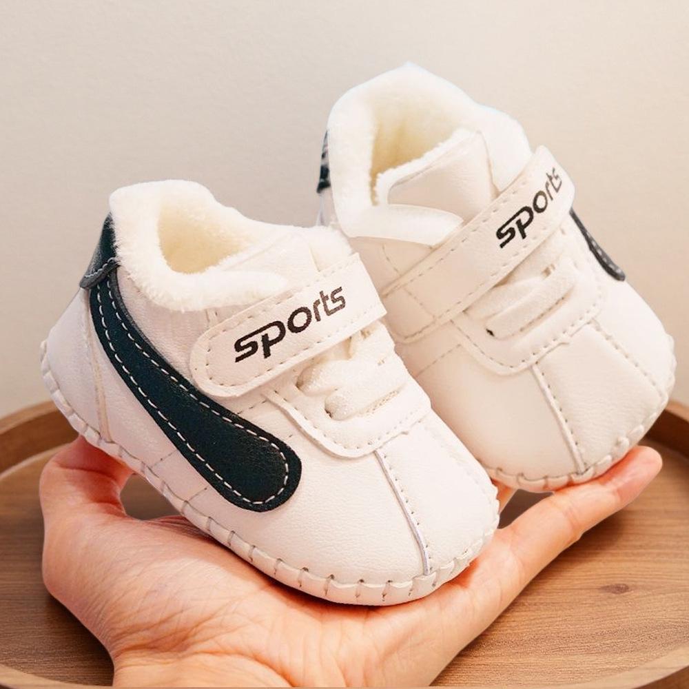 Toddler Winter Shoes: Velvet-Lined, Anti-Drop, Non-Slip, Soft Sole Shoes for 0-1 Year Olds