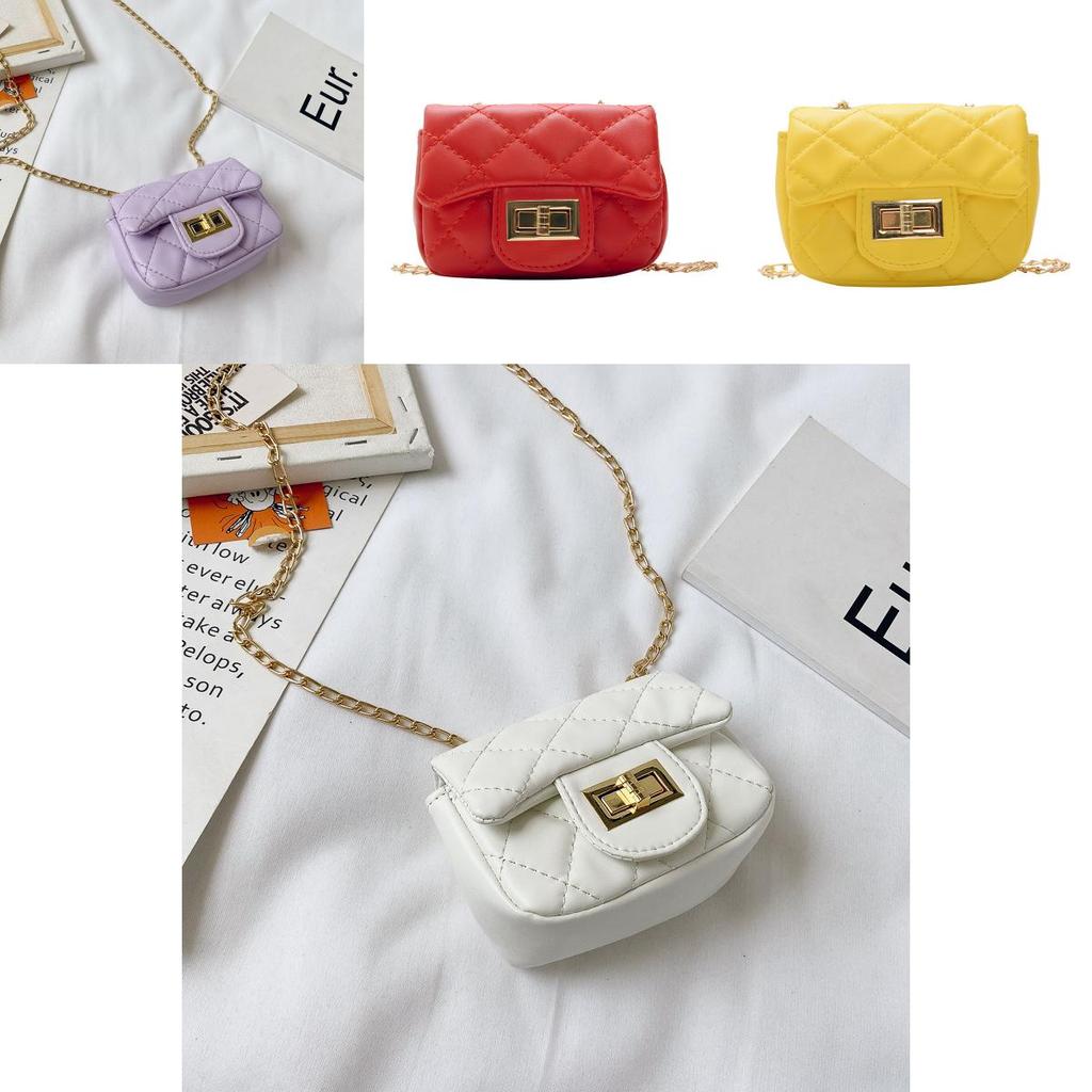 Childrens Fashion Girls Princess Crossbody Bag With Pu Leather And Chain Accessory For Daily Use