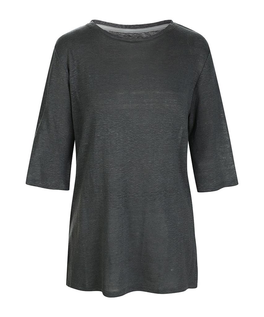 MAREMONTE 3/4 Sleeve See-Through T-Shirt_M226Mts65M0