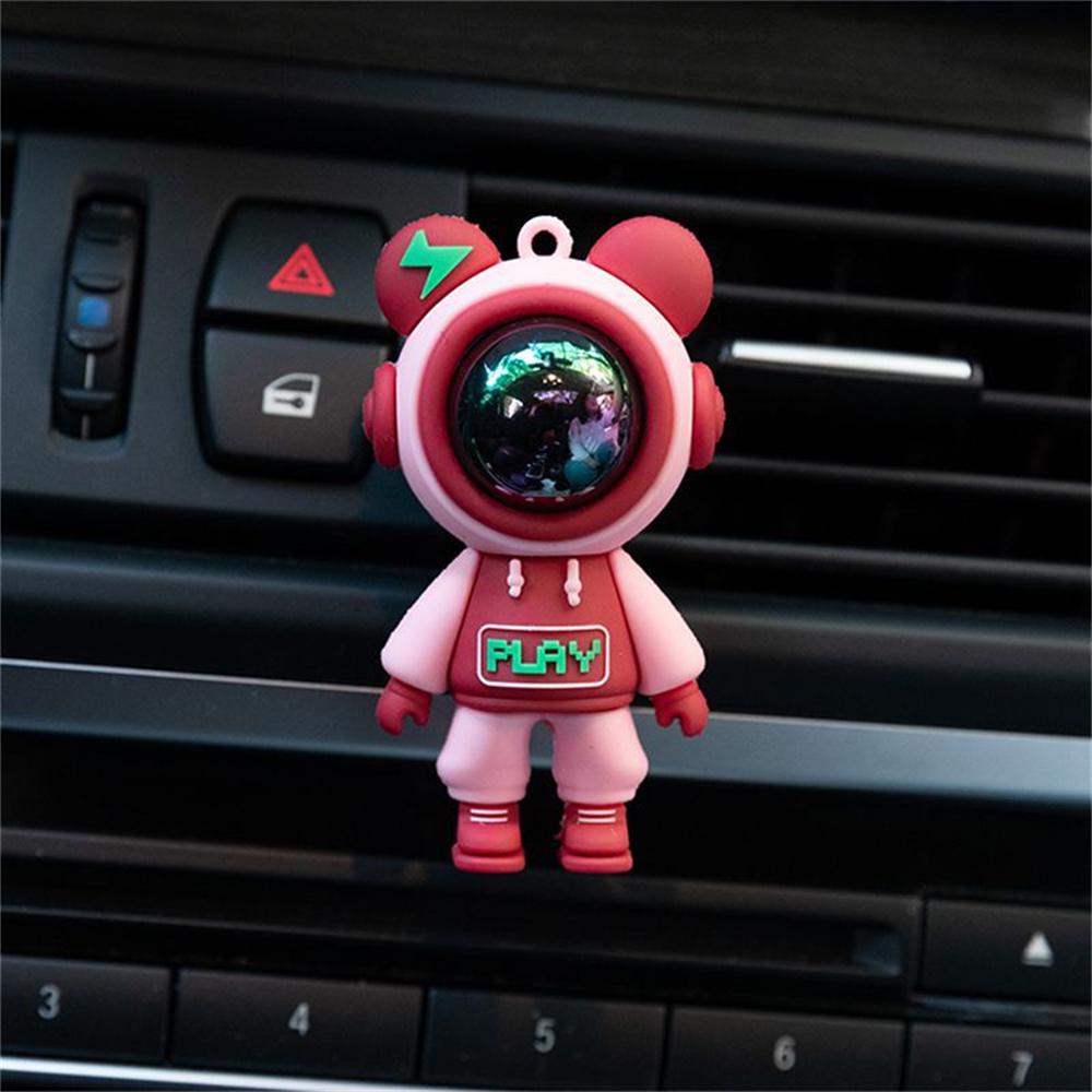 Car Air Outlet Perfume Clip Cartoon Astronaut Air Freshener Conditioning Auto Air Outlet Car Aromatherapy Interior Accessories
