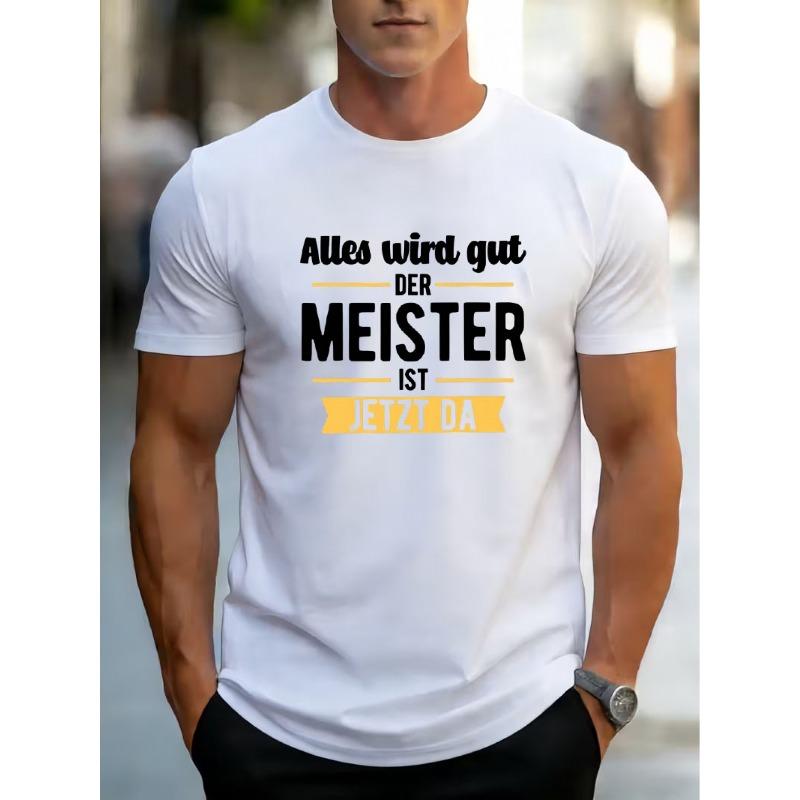 Herren-T-Shirt aus Print, Locker geschnitten, Schnelltrocknend, Atmungsaktiv, Sommer-Top mit Rundhalsausschnitt, Perfekt für Lässige Streetwear und Vielseitiges Styling