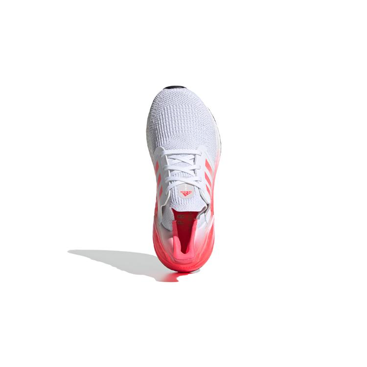 Adidas ULT Ultraboost 20 J Slip Resistant And Breathable Low top Kids' Running Shoes White Pink Gradient Teenagers FX0456