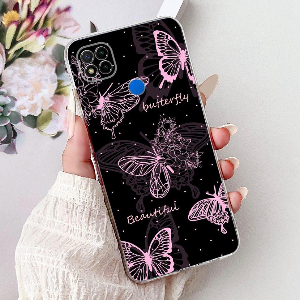 Coque pour Xiaomi Redmi 9C Mode Chat Coque Arrière de Téléphone Pour Xiaomi Redmi9C 9 C Redmi 9C Coque Souple en Silicone 6.53'' Sacs Pare-chocs