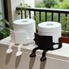 Toilet Paper Holder Stand 3D Printed Reading Funny Cute Napkin Stand Bathroom Toilet Paper Holder for Bathroom Kitchen RV Travel