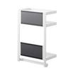 Yamazaki Tower Magnetic Storage Rack, 2-Tier, White, Approx. W20 x D11.2 x H29.5cm, for Tea, Coffee, and Condiments, Product Number 7119